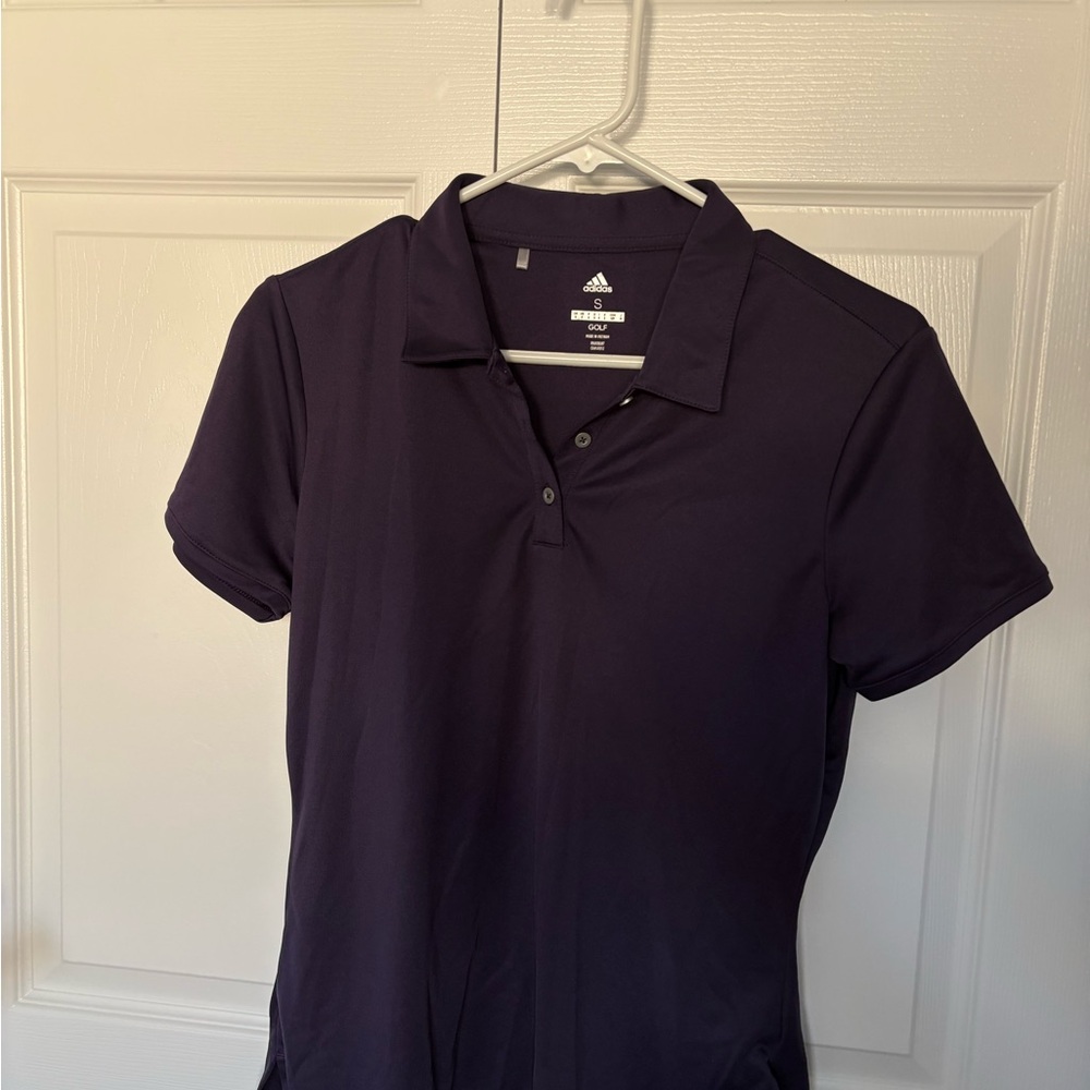 Adidas Women's Dark Purple Golf Shirt